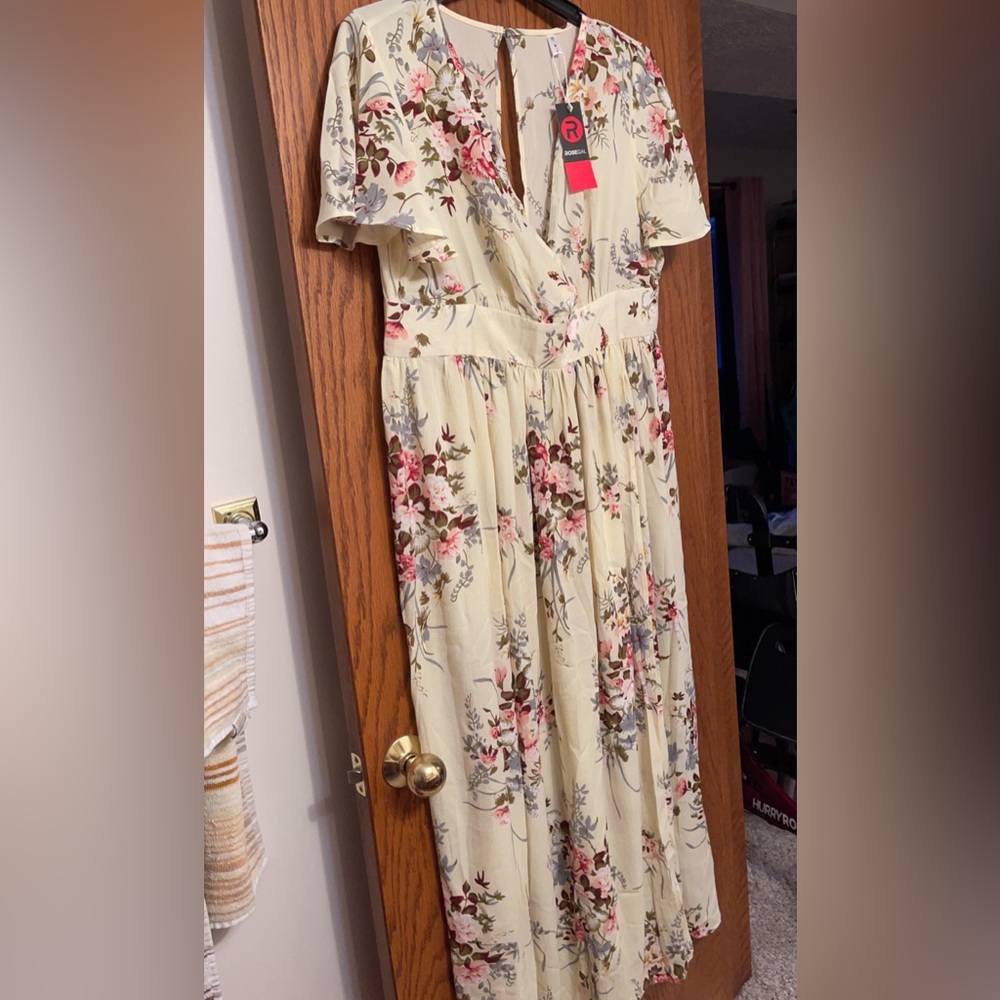 Rose Gal plus size light weight summer maxi dress 2x (US 18)